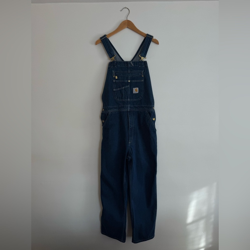 Carhartt Dark Blue Denim overalls 32x30